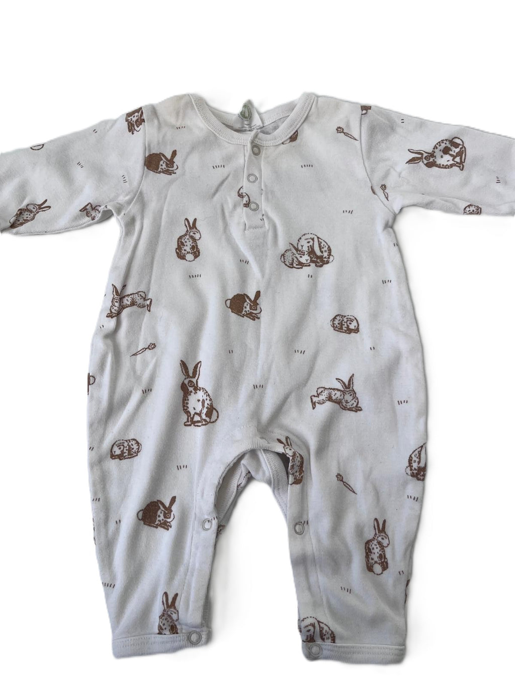 Nature Baby Bunny Sleepsuit (0-3m)