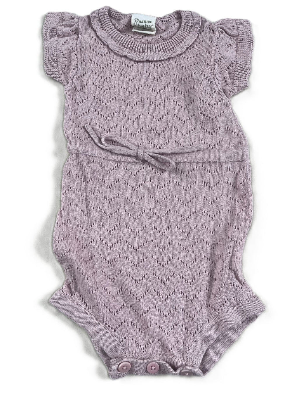 Nature Baby Lilac Knit Onesie (0-3)