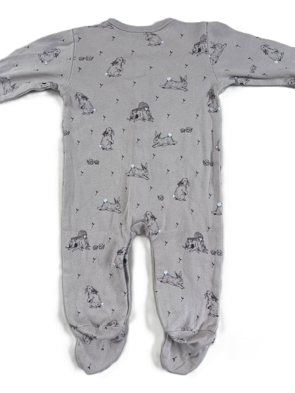 Nature Baby Brown Bunny Sleepsuit (0-3m)