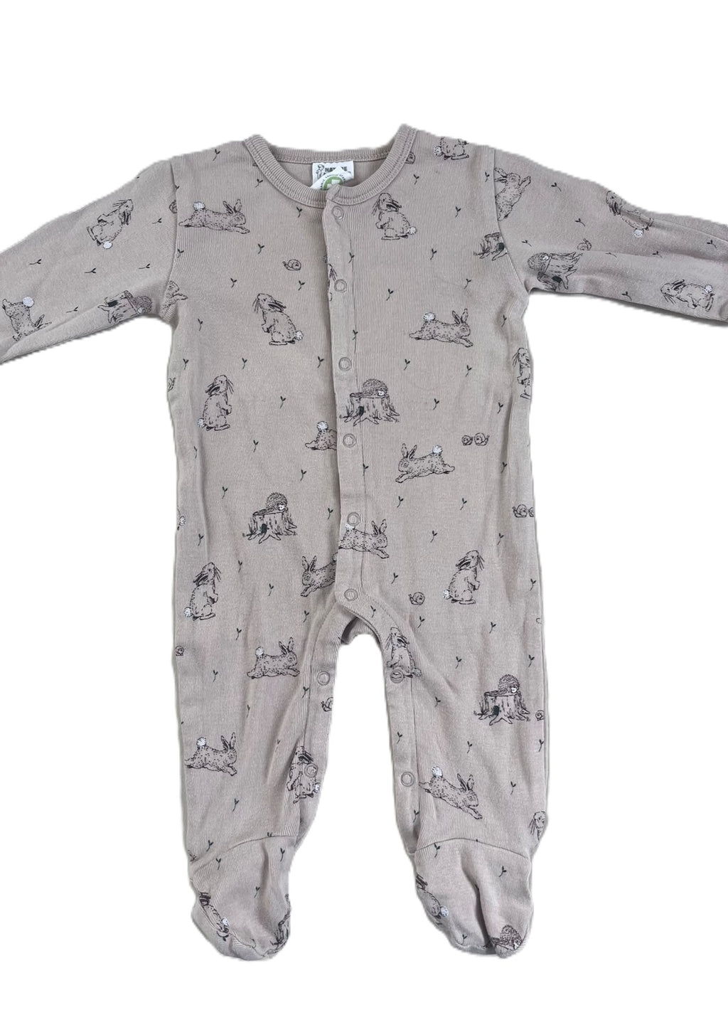 Nature Baby Brown Bunny Sleepsuit (0-3m)