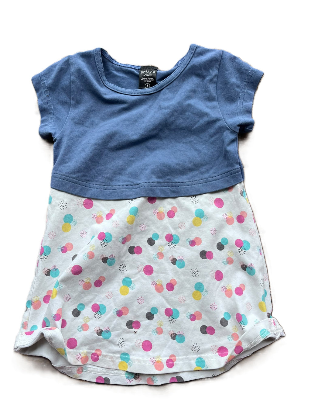 peekaboo beans Polka-dot Dress (3yr)
