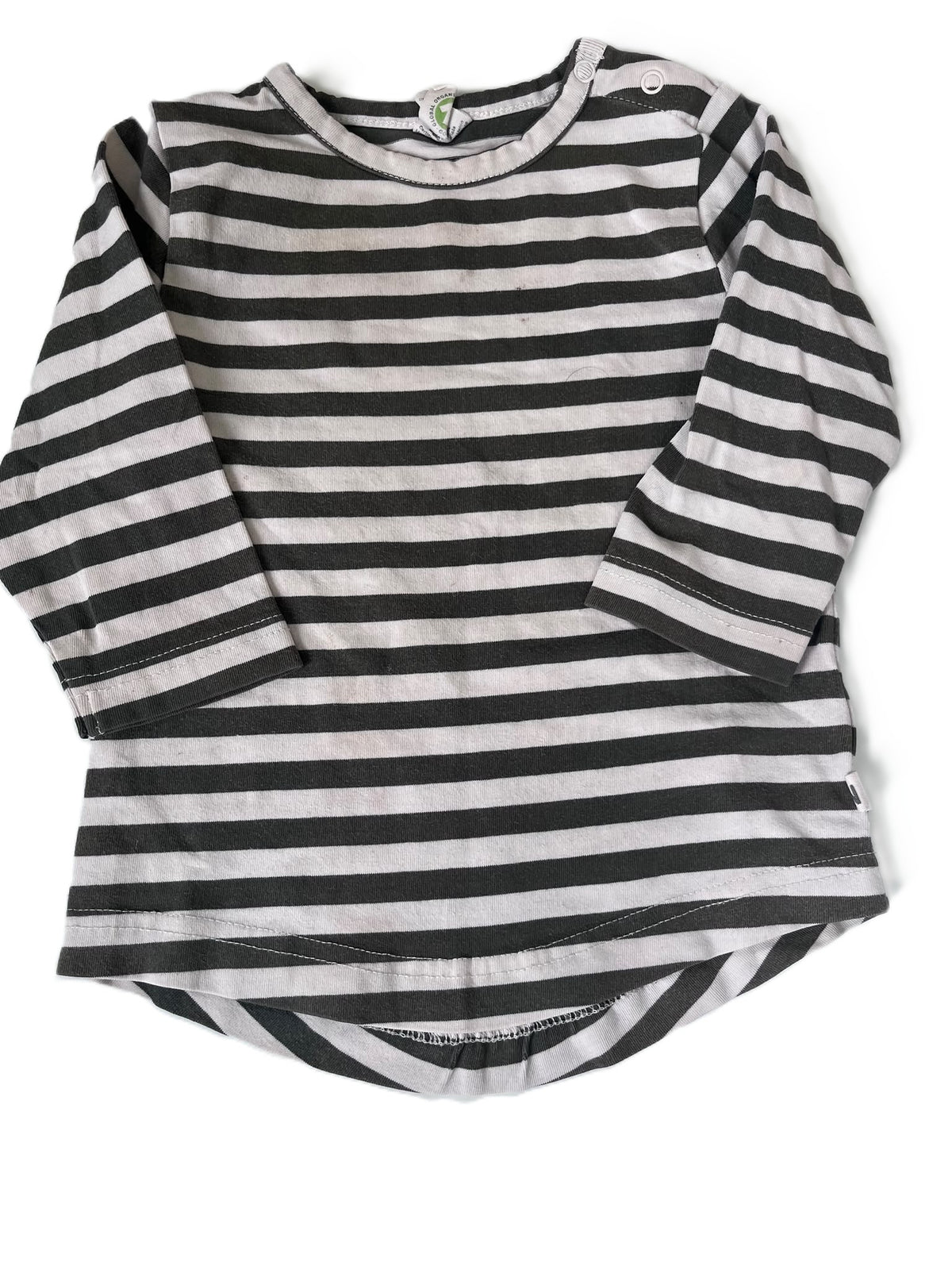 Nature Baby Green Striped Shirt (6-12m)
