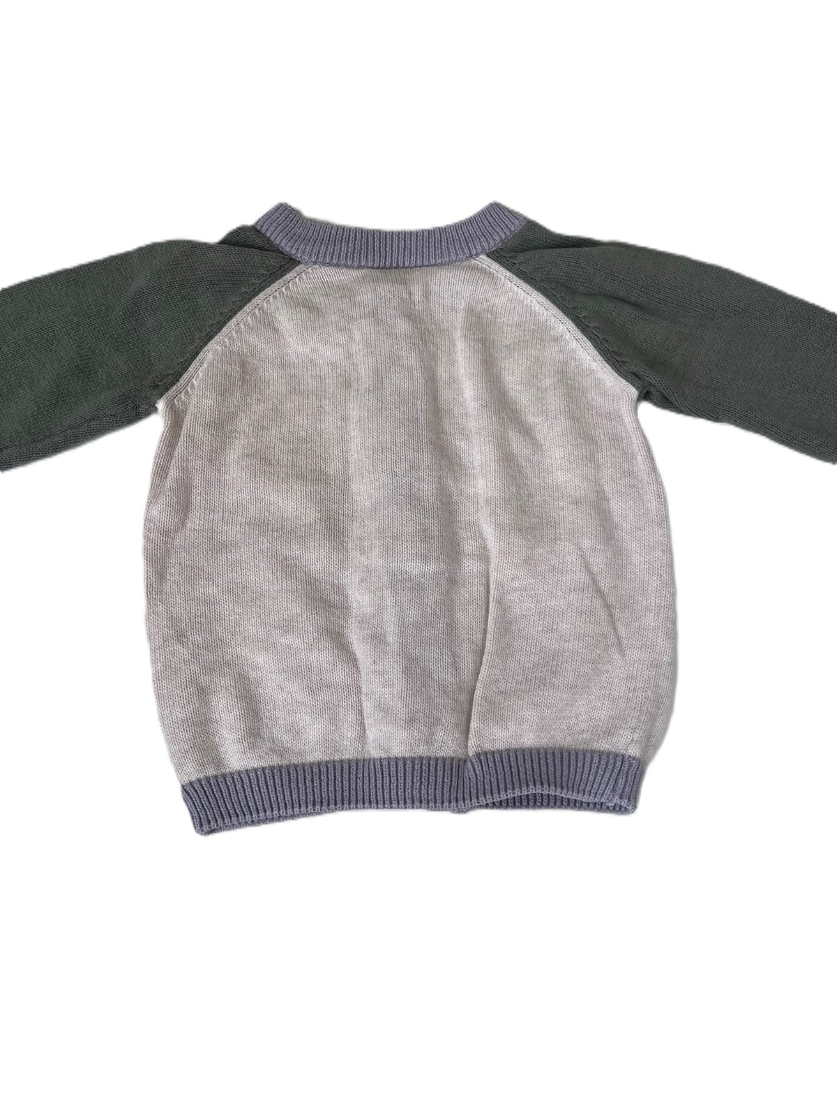 Nature Baby Block Colour Cardigan (0-3m)