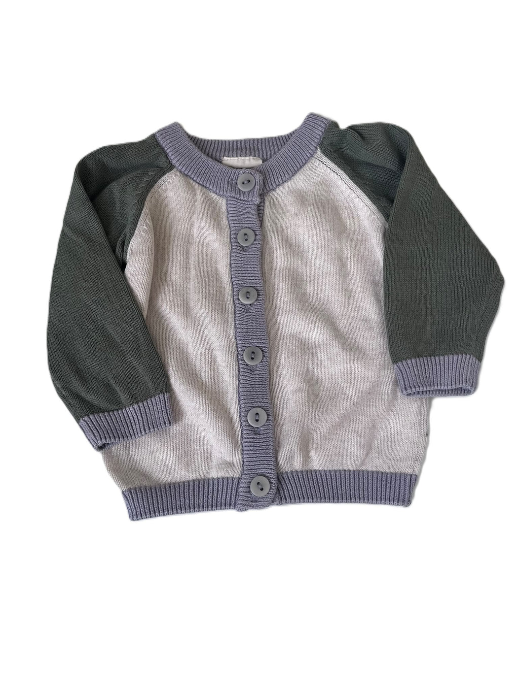 Nature Baby Block Colour Cardigan (0-3m)
